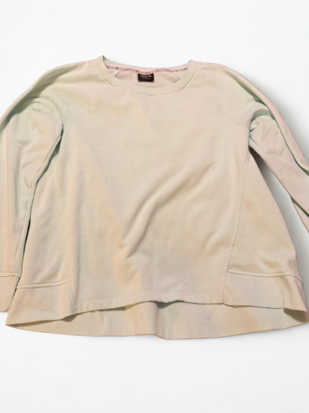ZELOS Women’s Large Mint Green High Low Crewneck Sweatshirt Pullover